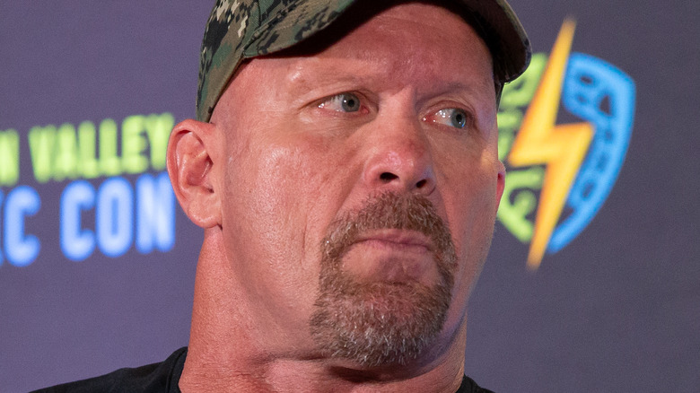 Steve Austin being interviewed