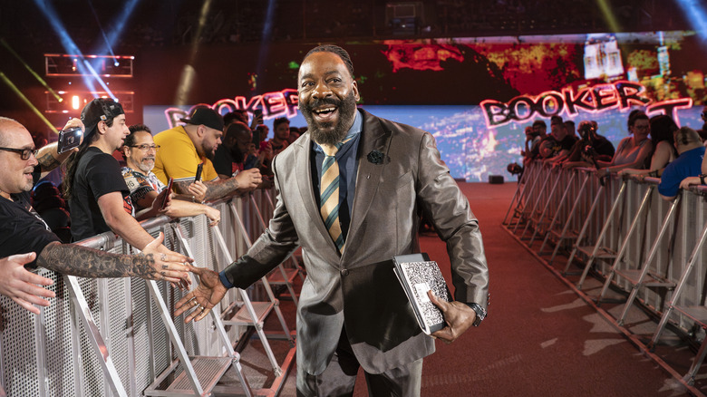 Booker T walking to the ring
