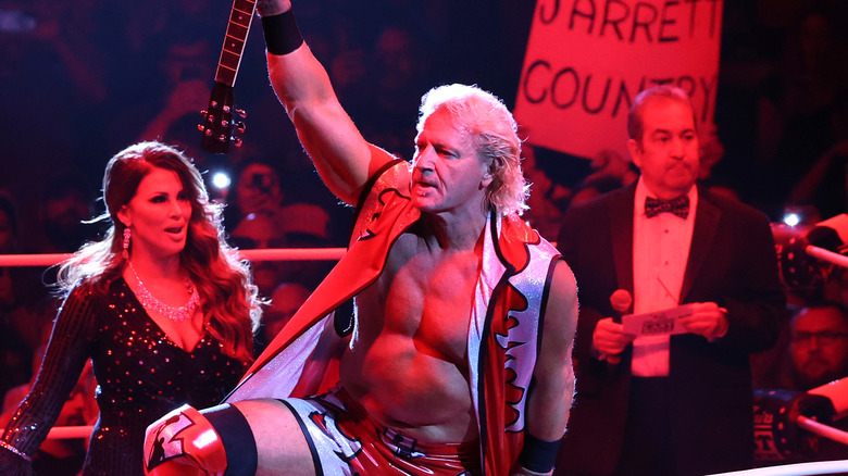 Jeff Jarrett poses with guitar