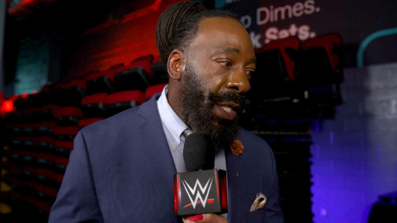 Booker T being interviewed 