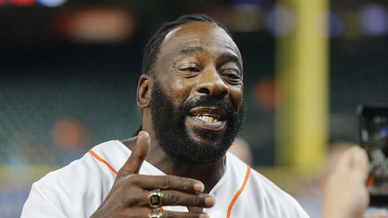Booker T being interviewed 