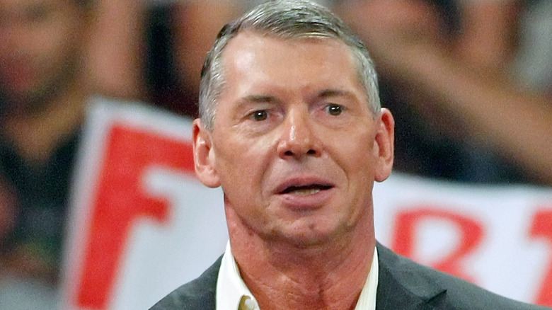 Vince McMahon with grey hair 