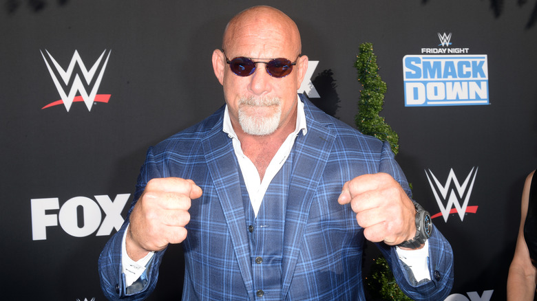 Goldberg posing for photo