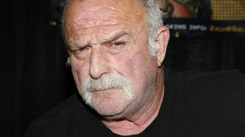 Jake Roberts with eyebrow raised