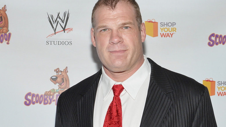 Kane posing at a WWE event