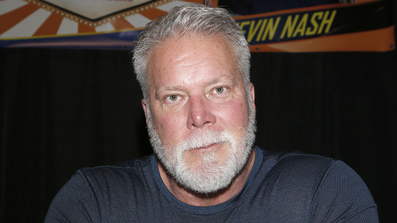 Kevin Nash sits there staring straight ahead