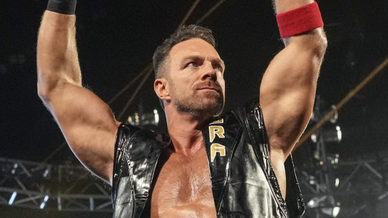 LA Knight after making his entrance during an episode of 