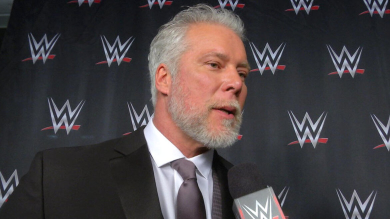 Kevin Nash being interviewed 