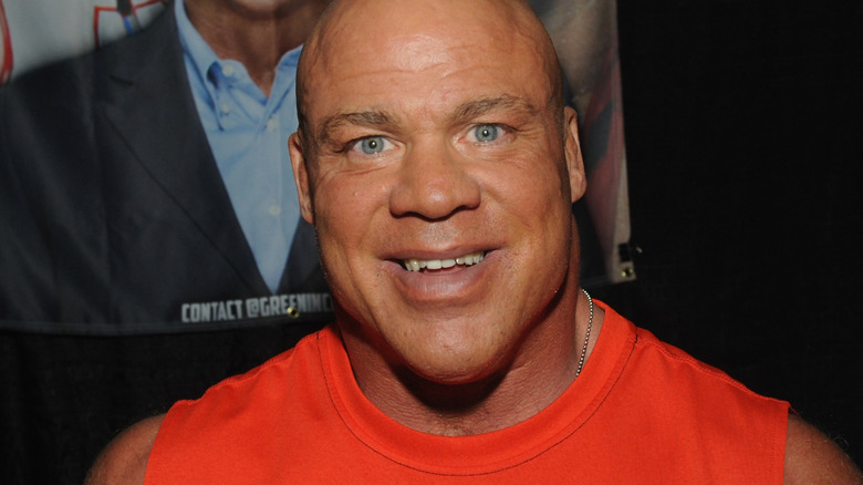 Kurt Angle posing