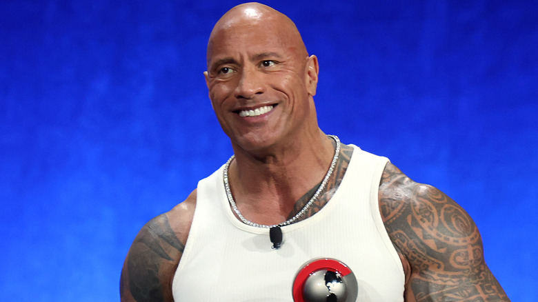 Dwayne Johnson smiling