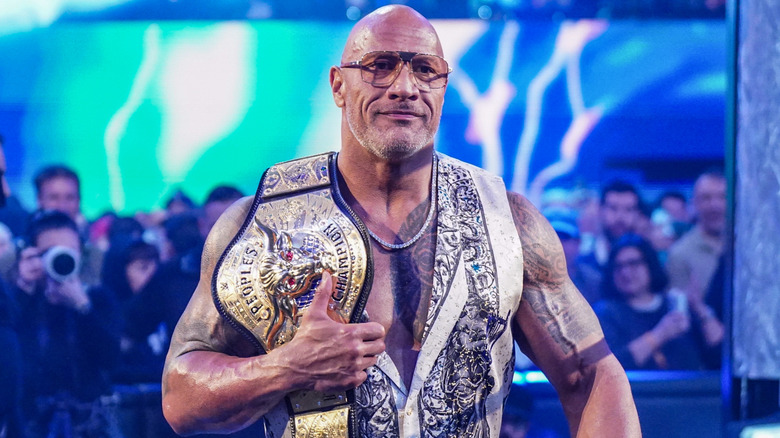 Dwayne "The Rock" Johnson is carrying the People's Championship