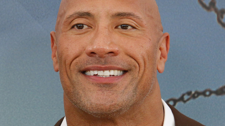 Dwayne Johnson smiling 