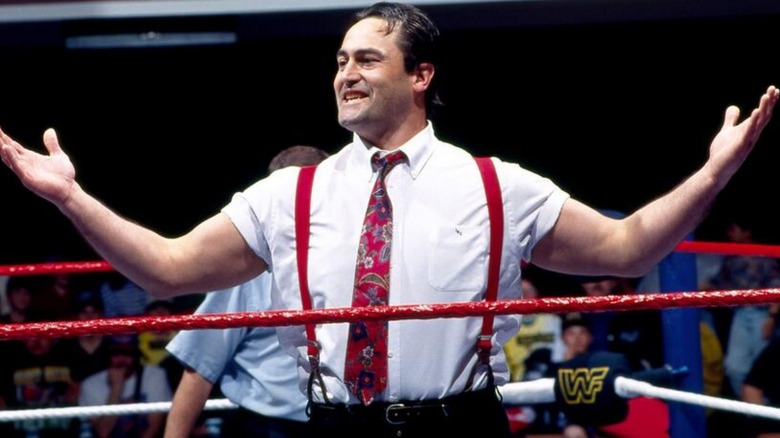 Mike Rotunda poses in the ring