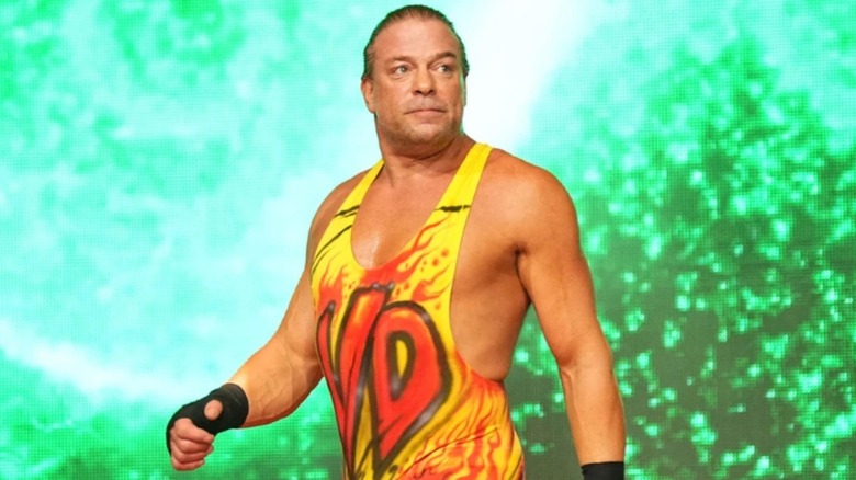 Rob Van Dam, preparing to wrestle Jack Perry in a match that didn't involve real glass