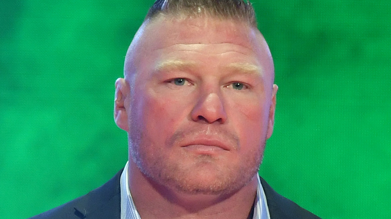 Brock Lesnar with a serious look