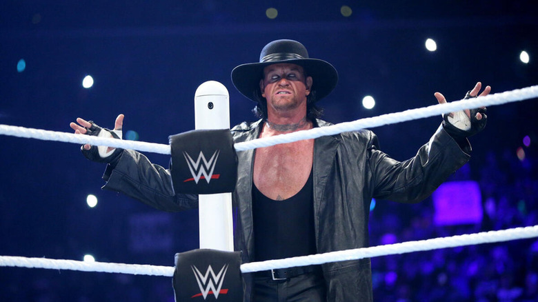 New Orleans, Louisiana, USA. 6th Apr, 2014. THE UNDERTAKER enters the ring  during Wrestlemania 30 at the BMW Super Dome. © Matt Roberts/ZUMA  Wire/ZUMAPRESS.com/Alamy Live News Stock Photo - Alamy