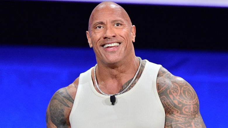 Dwayne Johnson smiling