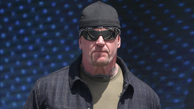 The Undertaker wearing sunglasses