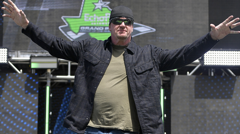 The Undertaker on stage