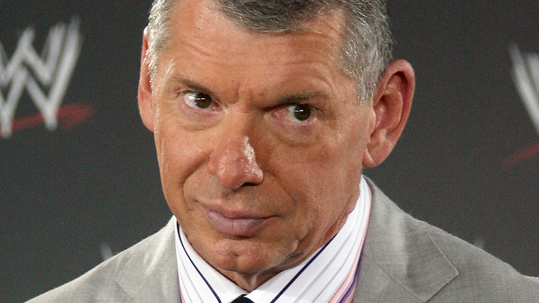 Vince McMahon looking off-screen