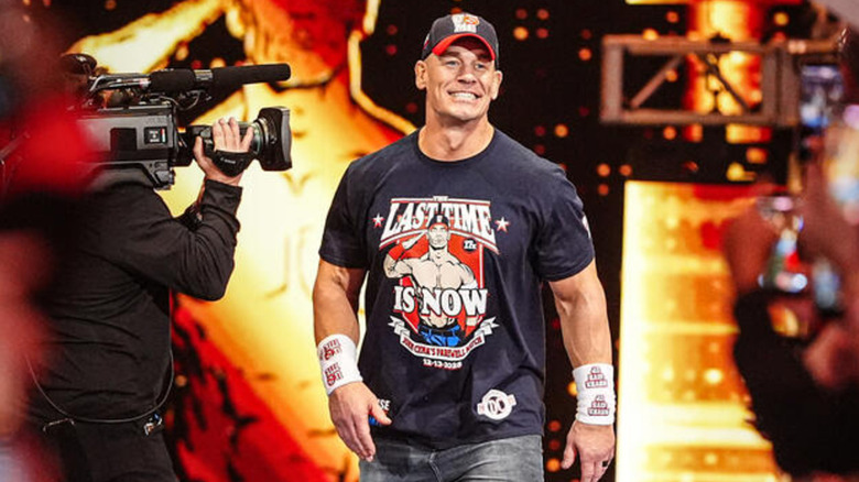 John Cena makes his entrance