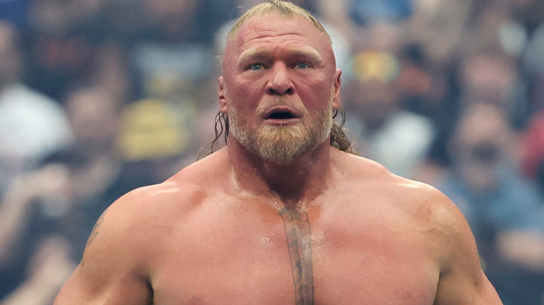 Brock Lesnar staring into the distance