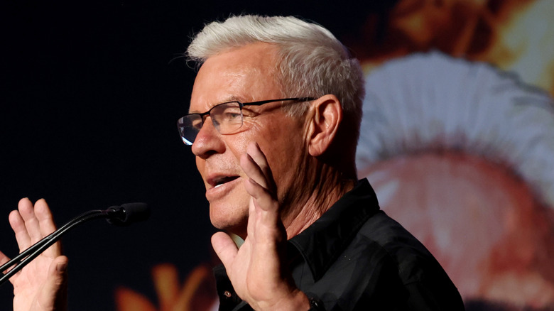 Eric Bischoff professing his innocence