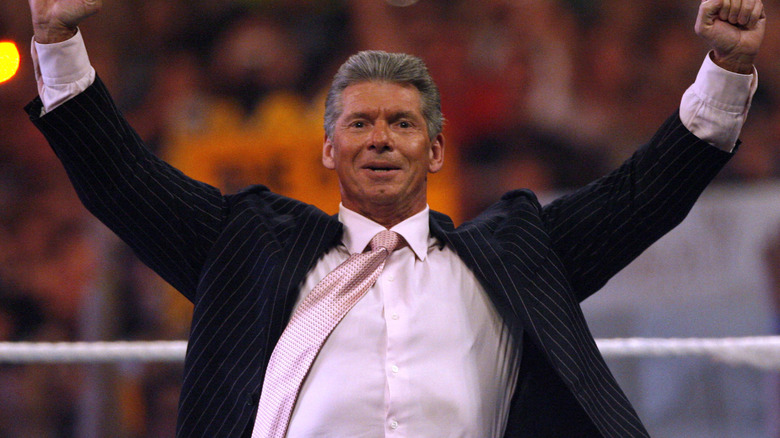 Vince McMahon ahead of the 'Hair vs. Hair' match at WrestleMania 23, 2007.