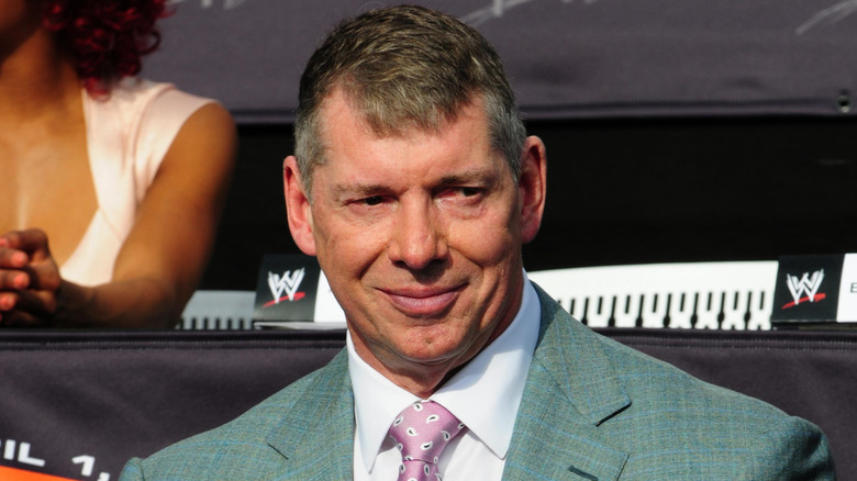 Vince McMahon attends a press conference announcing that Sun Life Stadium will host WWE WrestleMania XXVIII, 2012.