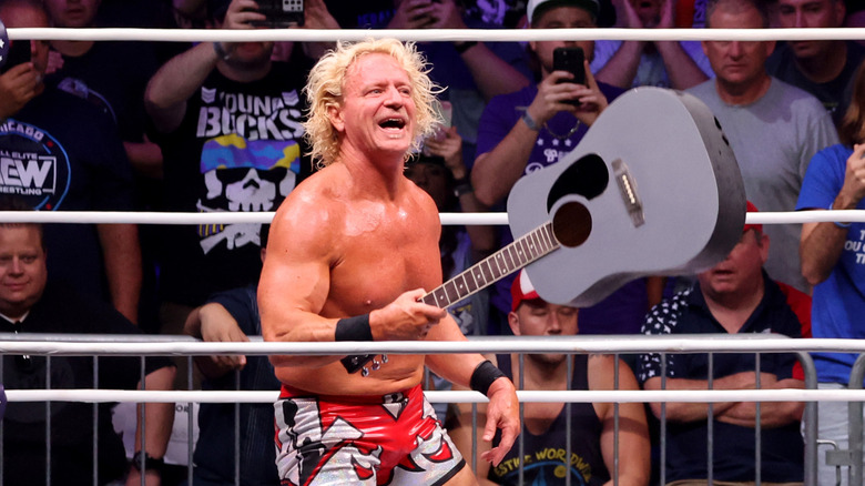 Jeff Jarrett with his guitar
