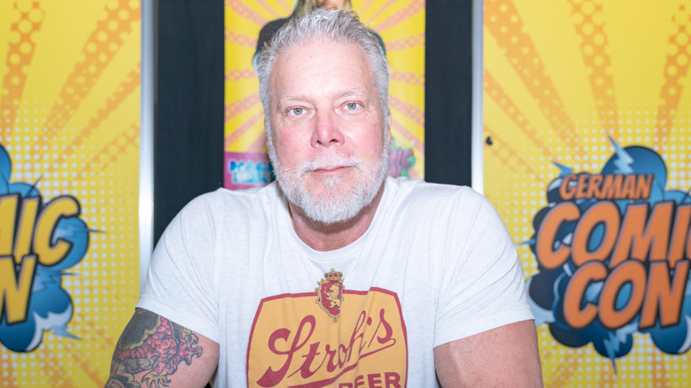 WWE Hall of Famer Kevin Nash poses at an event