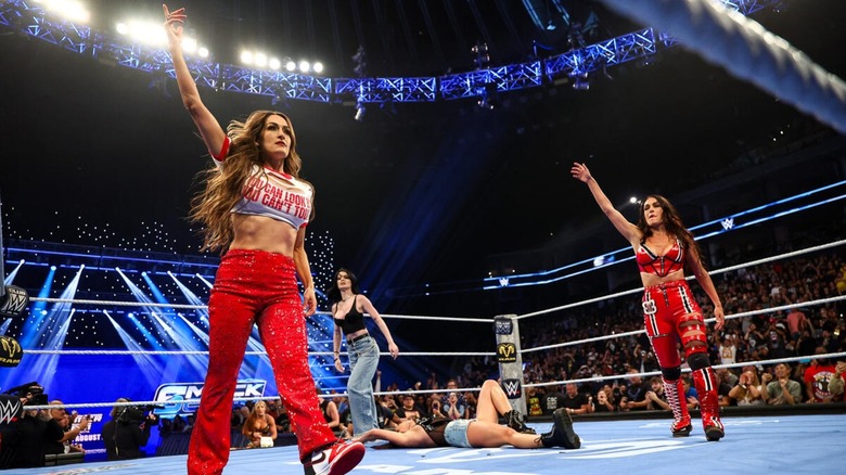 The Bellas and Paige on WWE SmackDown