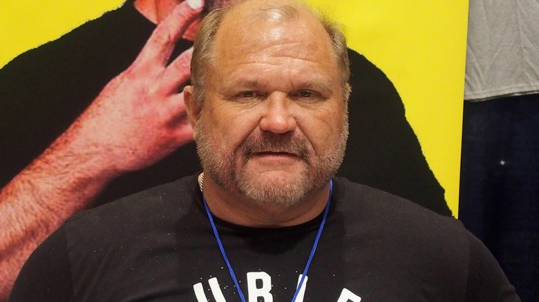 Arn Anderson sits for a photo