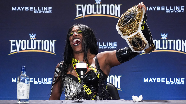 Naomi celebrating