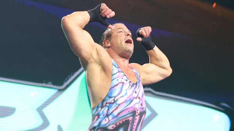 RVD hitting his pose on the way to the ring 