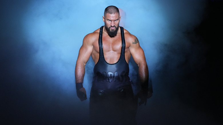Bron Breakker heads down to the ring to compete on "WWE Raw."