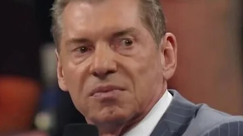 Vince McMahon scowling
