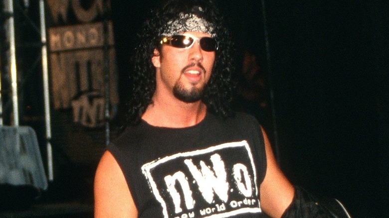Sean Waltman as Syxx during his WCW run making his way to the ring on "WCW Monday Nitro" while wearing an nWo shirt.