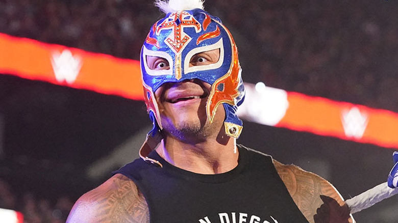 Rey Mysterio smiling 