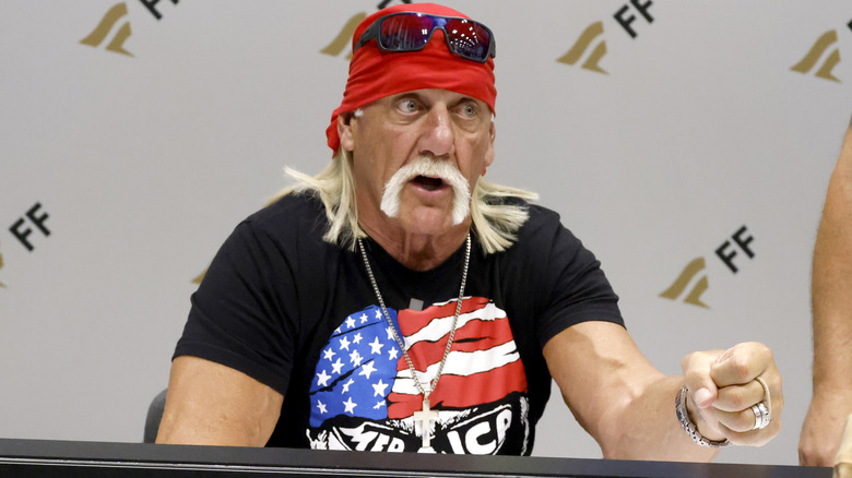 Hulk Hogan at a Fanatics Event