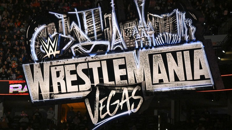 WrestleMania 42 sign on 