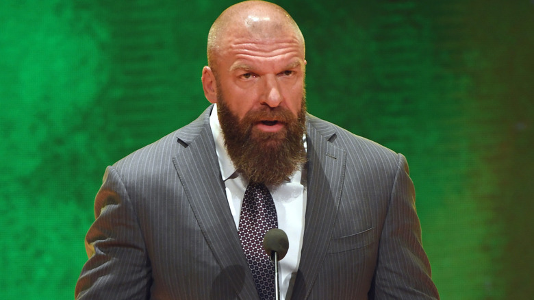 Triple H speaking