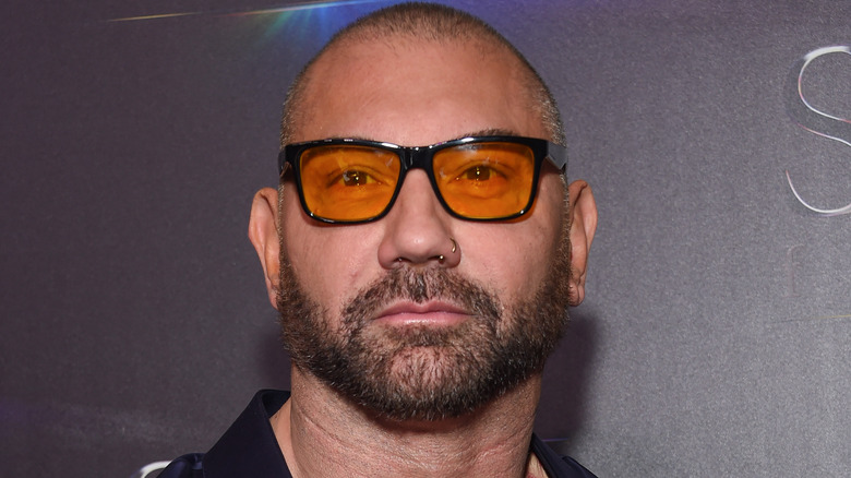 Dave Bautista with sunglasses on
