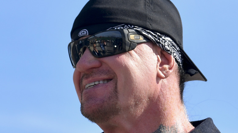 The Undertaker smiling