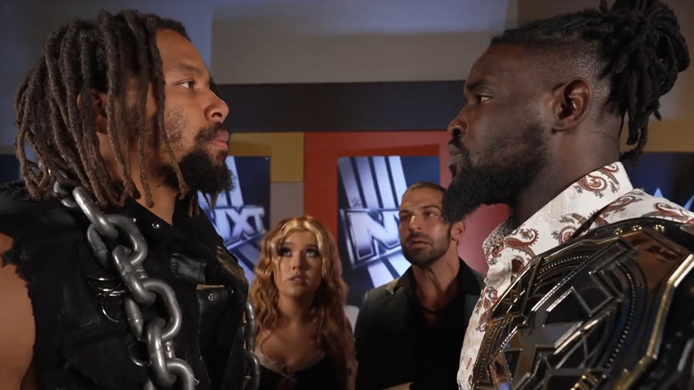 Jasper Troy and Oba Femi face off