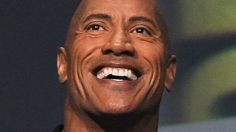 The Rock smiling