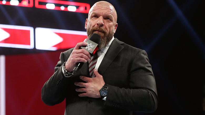 Triple H speaking