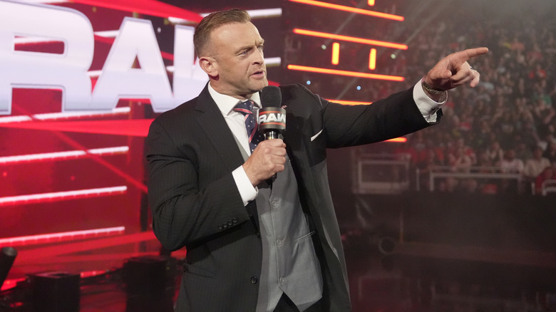 Nick Aldis handling business on 