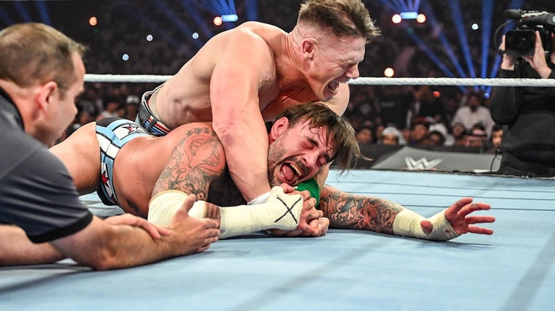 John Cena tries to tap out CM Punk at WWE Night of Champions