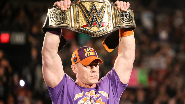 John Cena enters the ring during Monday Night RAW at PHX Arena on June 9, 2025 in Phoenix, Arizona.